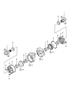 Front Spindle Diagram and Parts List for SX3100 54ALB4S727-54ALB4SW727-54ALB4SX727-54ALB4SY727-54ALB4SZ727-54AMB4S727-54AMB4SW727-54AMB4SX727-54AMB4SY727-54AMB4SZ727 Cub Cadet Lawn Tractor